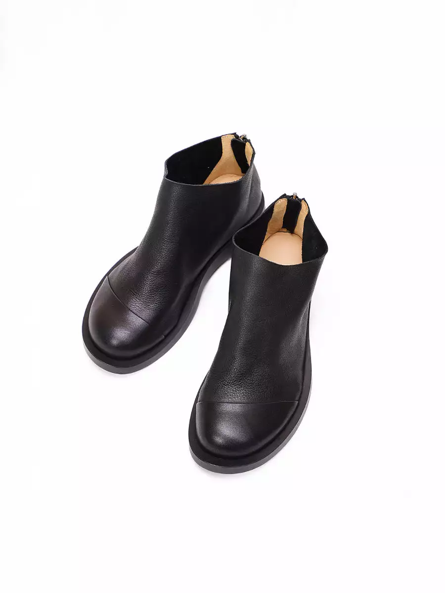 Handcrafted Authentic Leather Retro Women's Ankle Boots