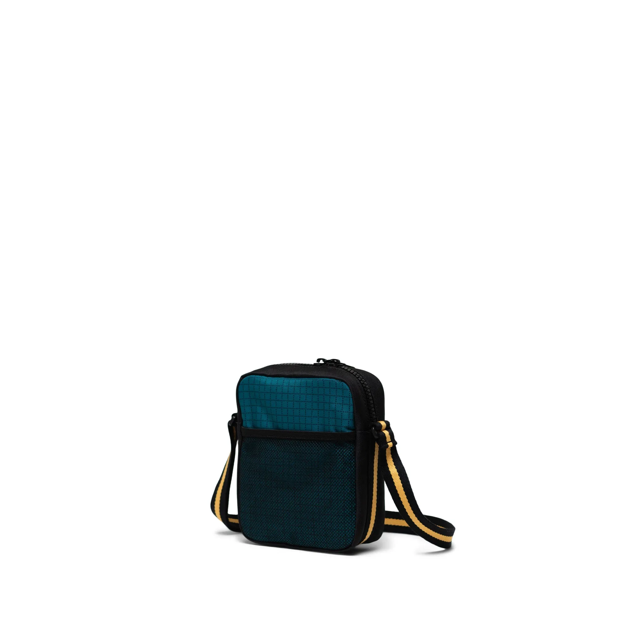 Herschel Heritage Crossbody Bag in Harbour Blue Grid/Black/Amber Yellow