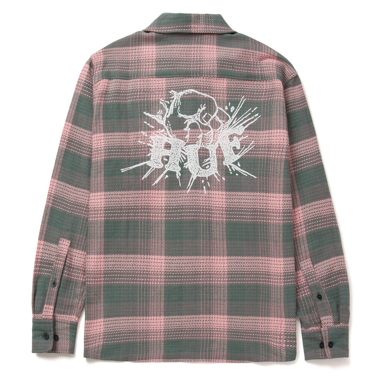 HUF Pink Flannel Overshirt