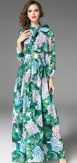 Hydrangea Maxi Dress