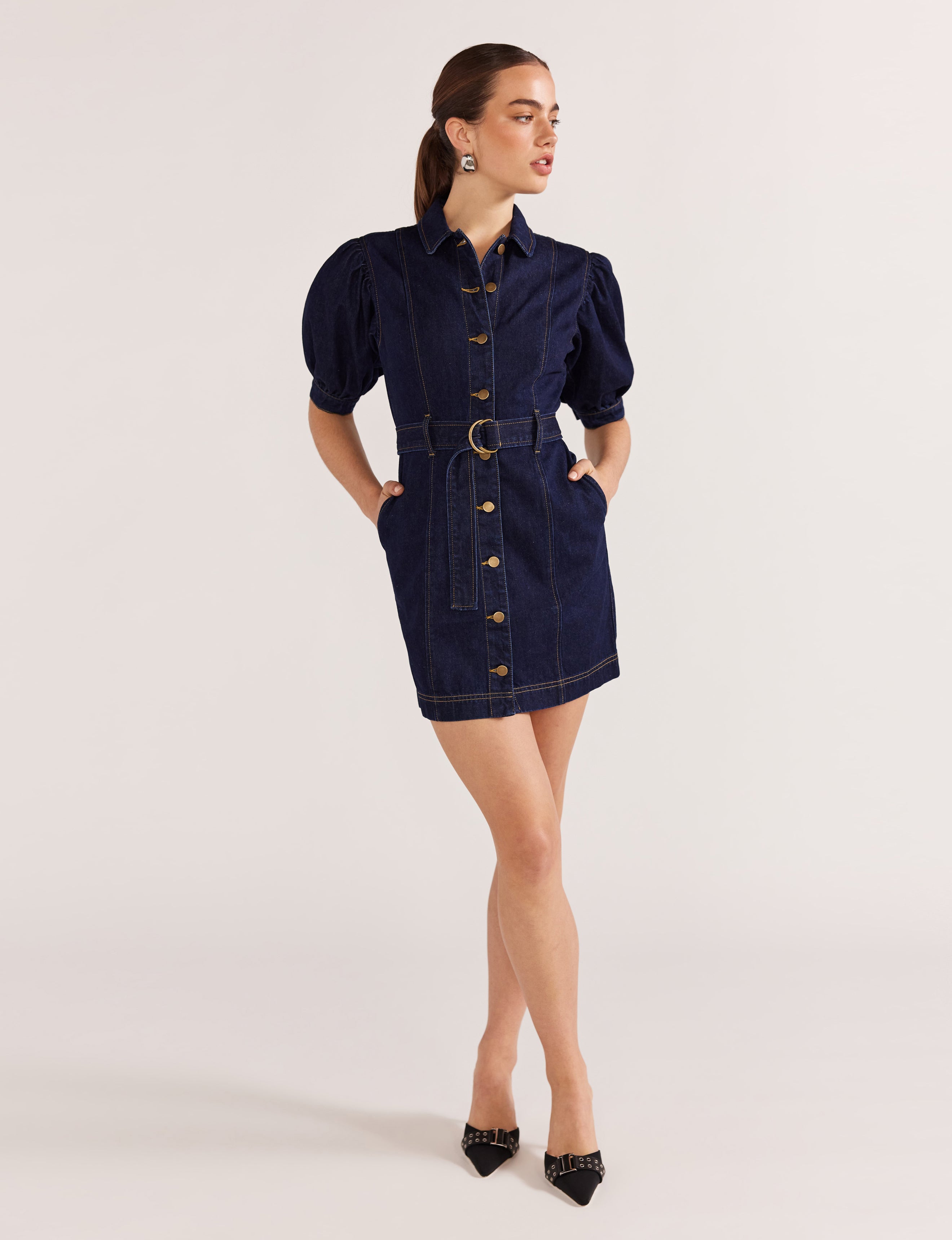 Indigo Vara Denim Mini Dress