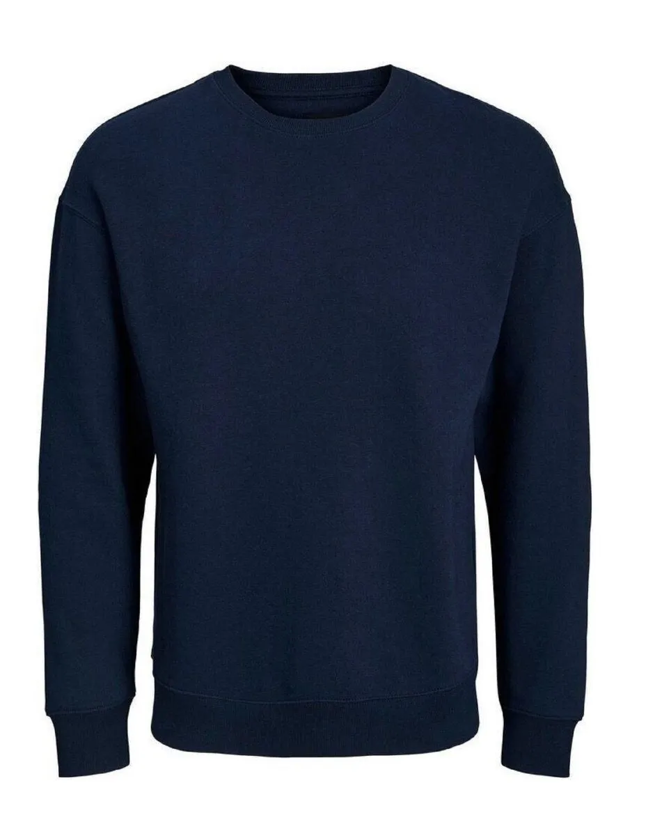 Navy Blazer Jack & Jones Star Basic Crew Sweatshirts