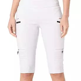 Jamie Sadock White Skinnylicious Knee Capri