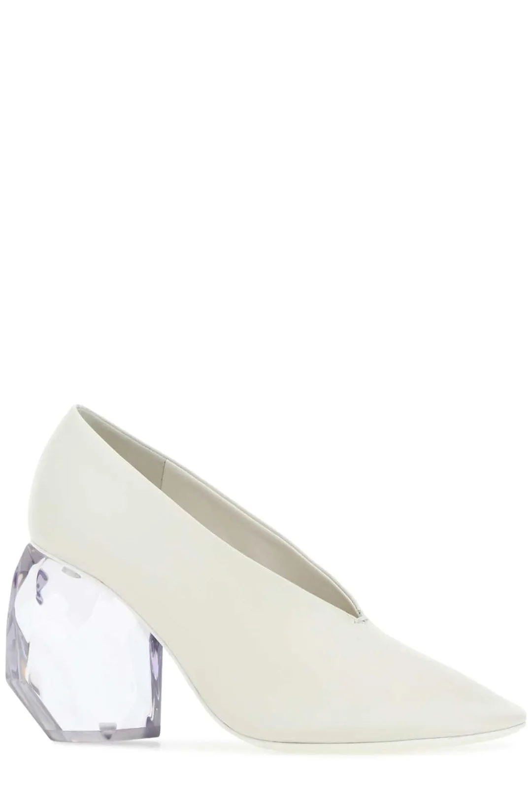 Jil Sander Clear Acrylic Heel Pumps