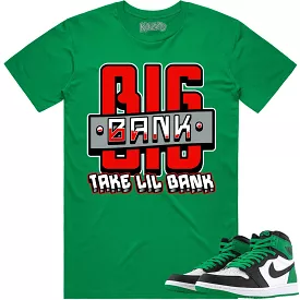 Jordan 1 Lucky Green 1s Shirt - RED BIG BANK