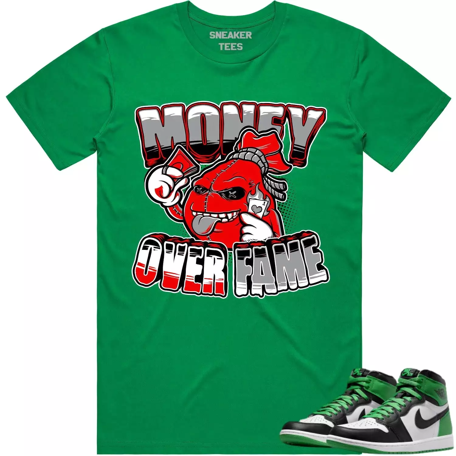 Jordan 1 Lucky Green 1s Shirt - RED MOF - Shop Now