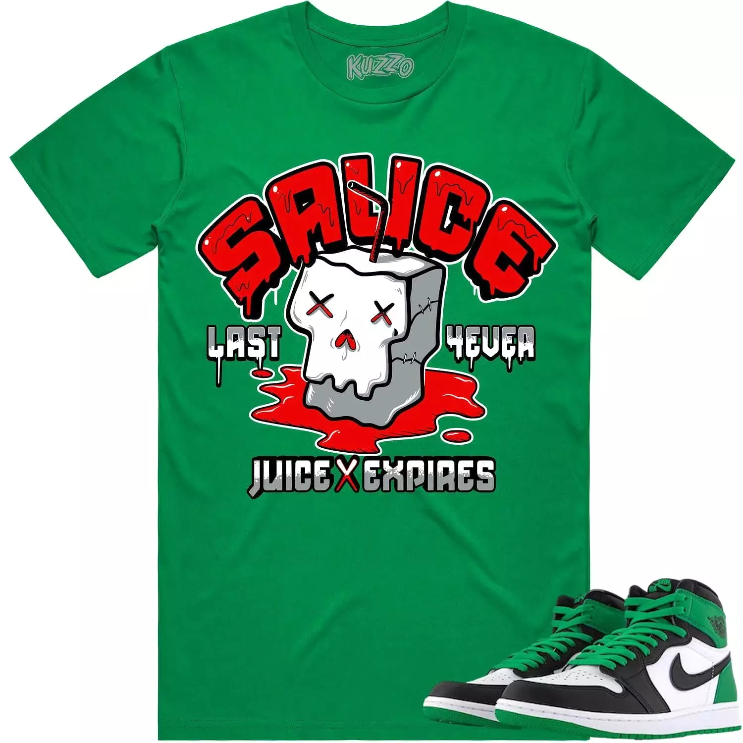 Jordan 1 Lucky Green 1s Shirt - RED SAUCE