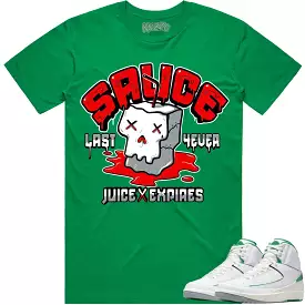 Jordan 2 Lucky Green 2s Shirt - Matching with Red Sauce