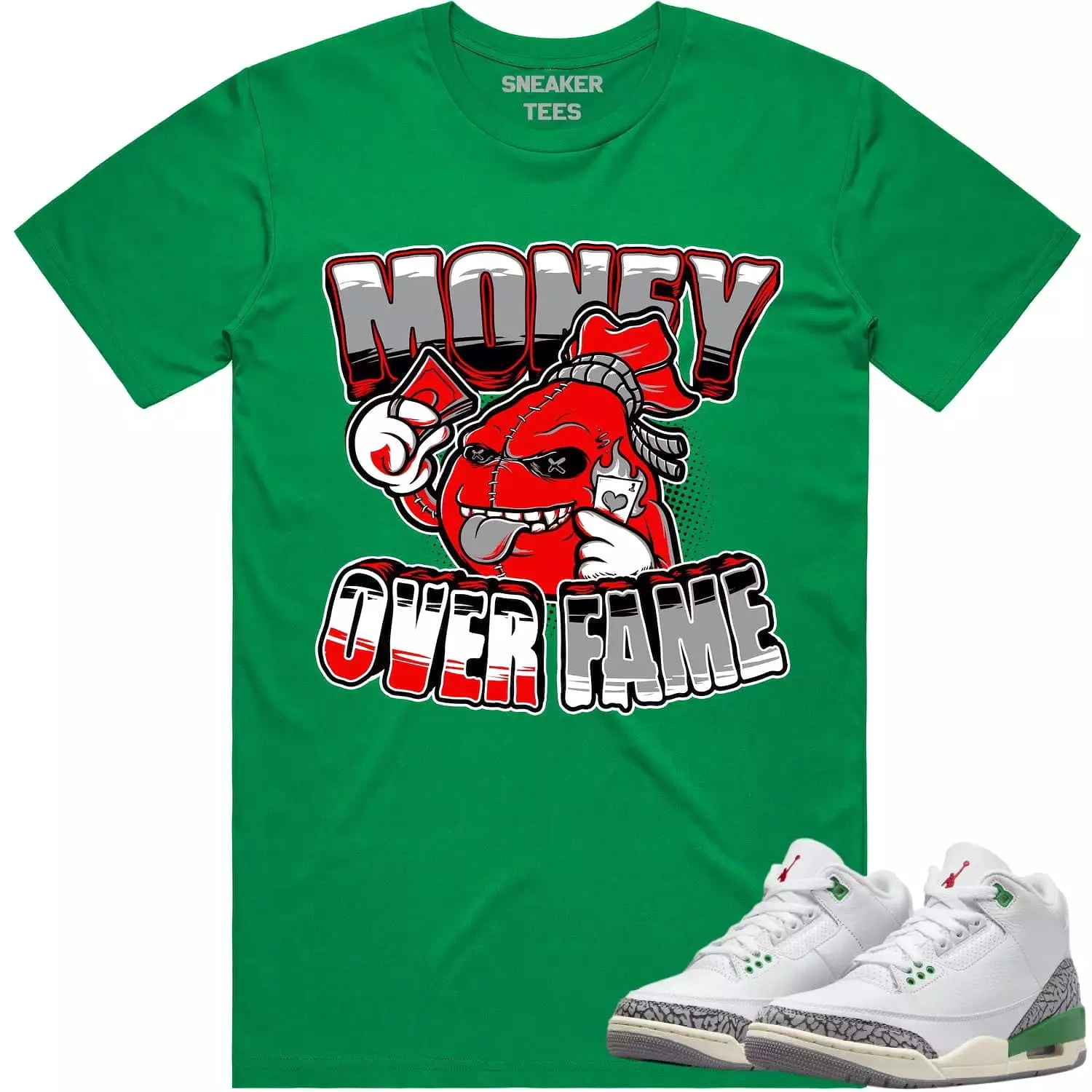 Jordan 3 Lucky Green 3s Shirt - RED MOF