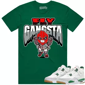 Jordan 4 Pine Green SB 4s Shirt - RED FLY GANGSTA: find a matching shirt