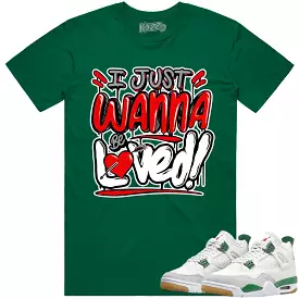 Jordan 4 Pine Green SB 4s Shirt - Red Loved | Shop Now