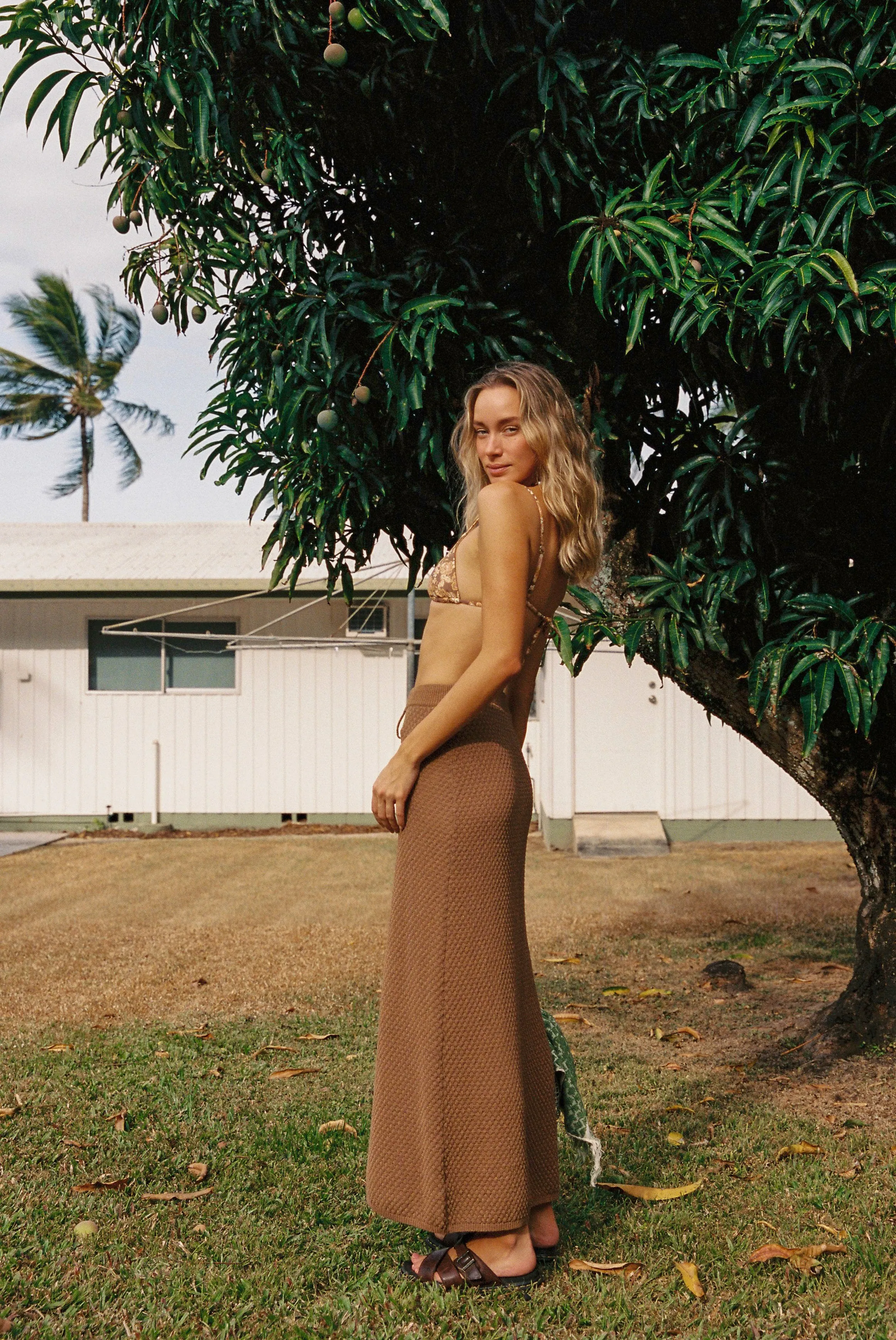 Jossie Maxi Skirt in Chocolate Brown