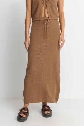 Jossie Maxi Skirt in Chocolate Brown