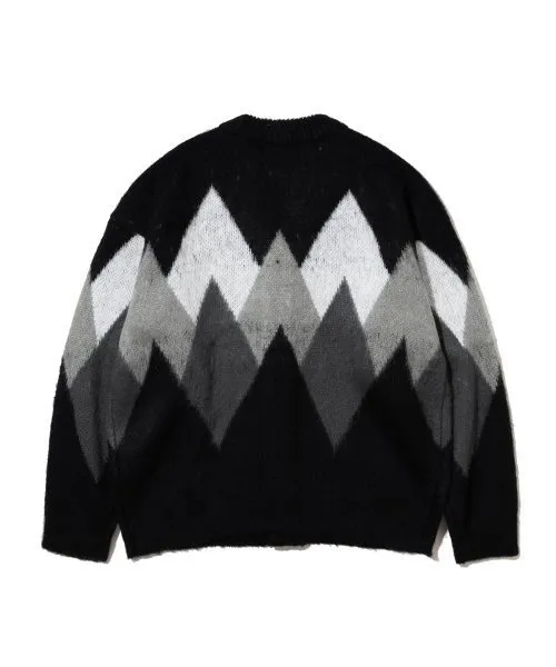 Knit-Argyle Unisex Street Style Cardigans