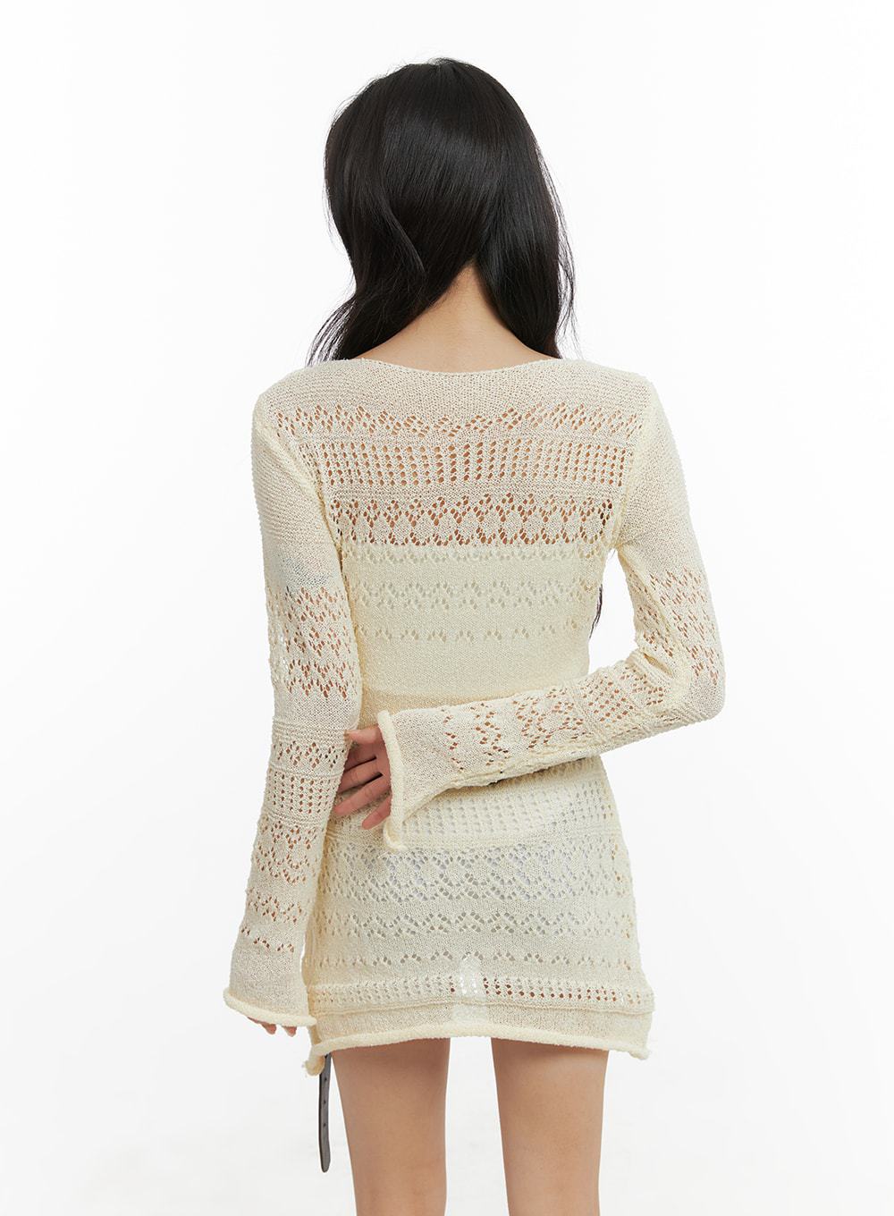 Knitted Cutout Mini Dress CM427