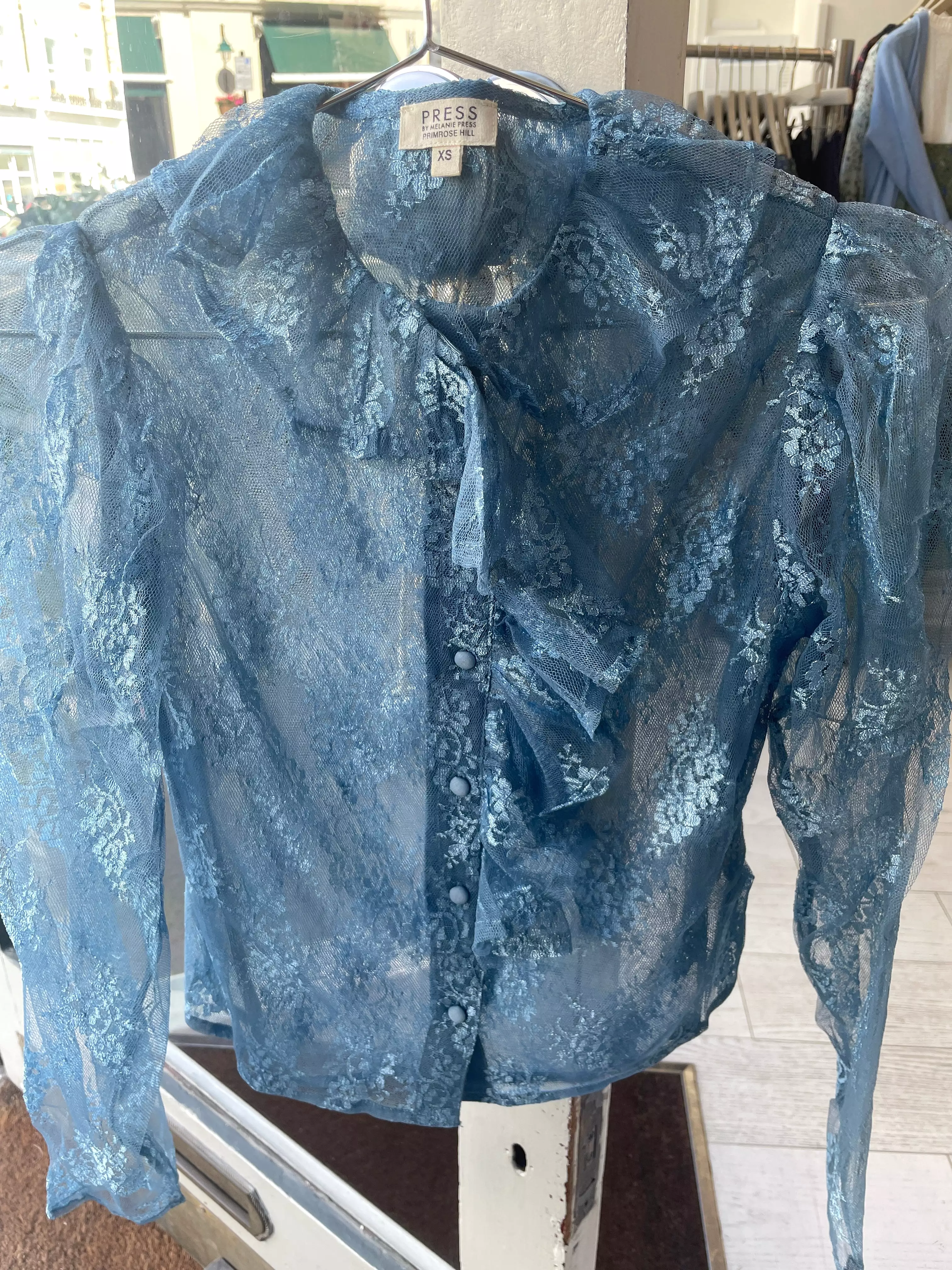 Lace Blue Pierrot Shirt