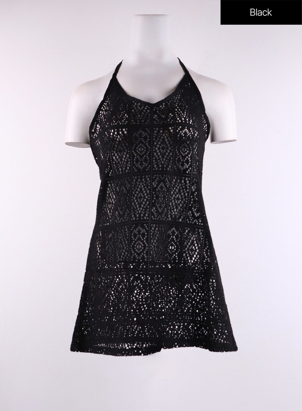 Lace Halter Mini Dress CF407 | Shop Now