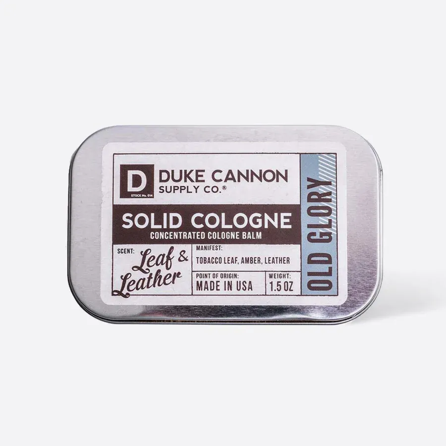 LEAF AND LEATHER SOLID COLOGNE - DUKE CANNON