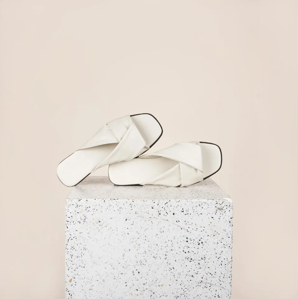 Lecce Ivory Nappa Sandals for sale - Shop now!