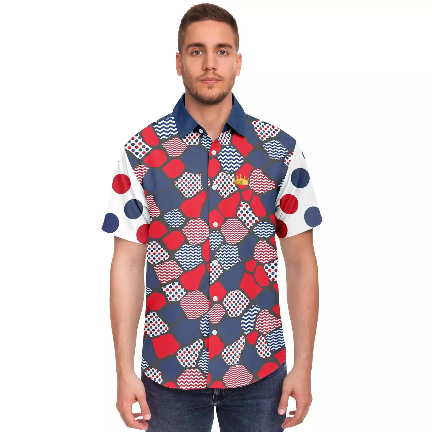 Liberty Pebble Shirt Button Down Short Sleeve.