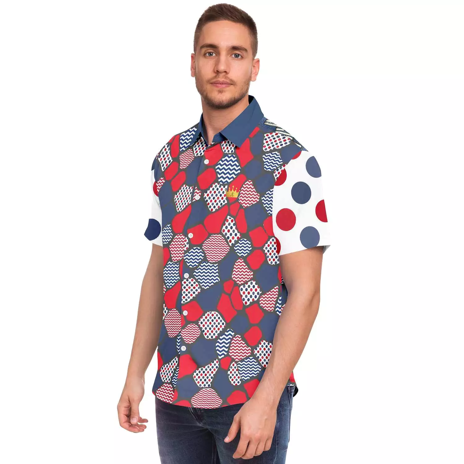 Liberty Pebble Shirt Button Down Short Sleeve.