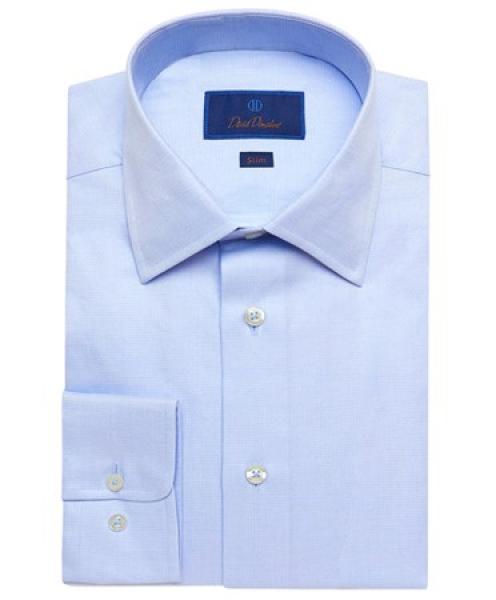 Light Blue Dobby Weave Dress Shirt - Trim Fit - Shop now!