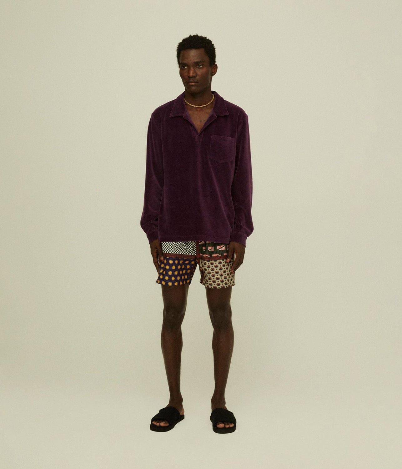 Long sleeve shirt - dandy purple velour