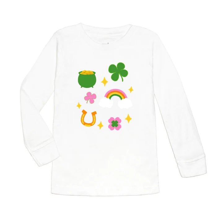 Lucky Doodle St. Patrick's Day Long Sleeve Shirt - Sweet Wink.