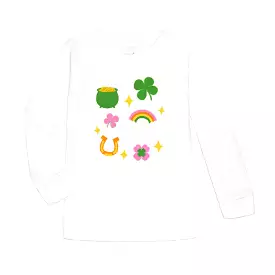 Lucky Doodle St. Patrick's Day Long Sleeve Shirt - Sweet Wink.