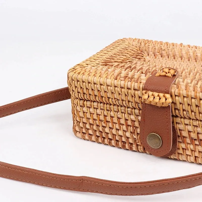 Mara Woven Basket Bag