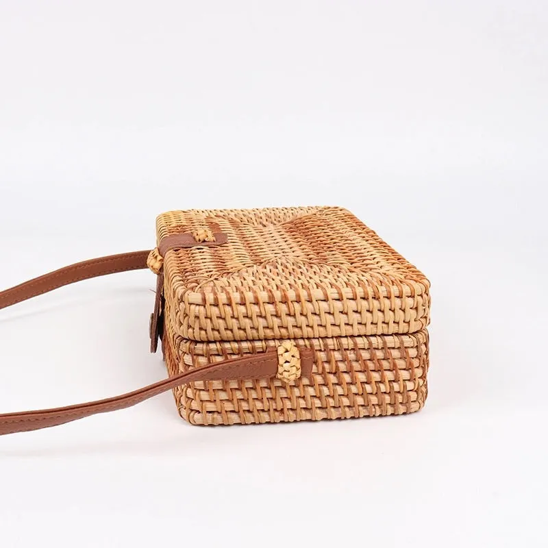 Mara Woven Basket Bag