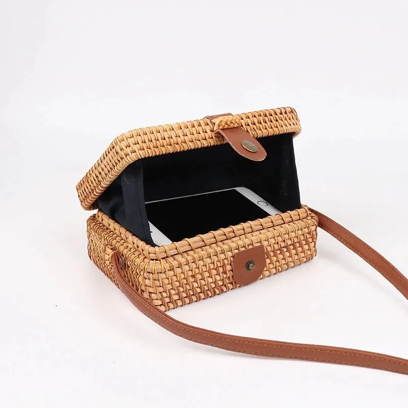 Mara Woven Basket Bag