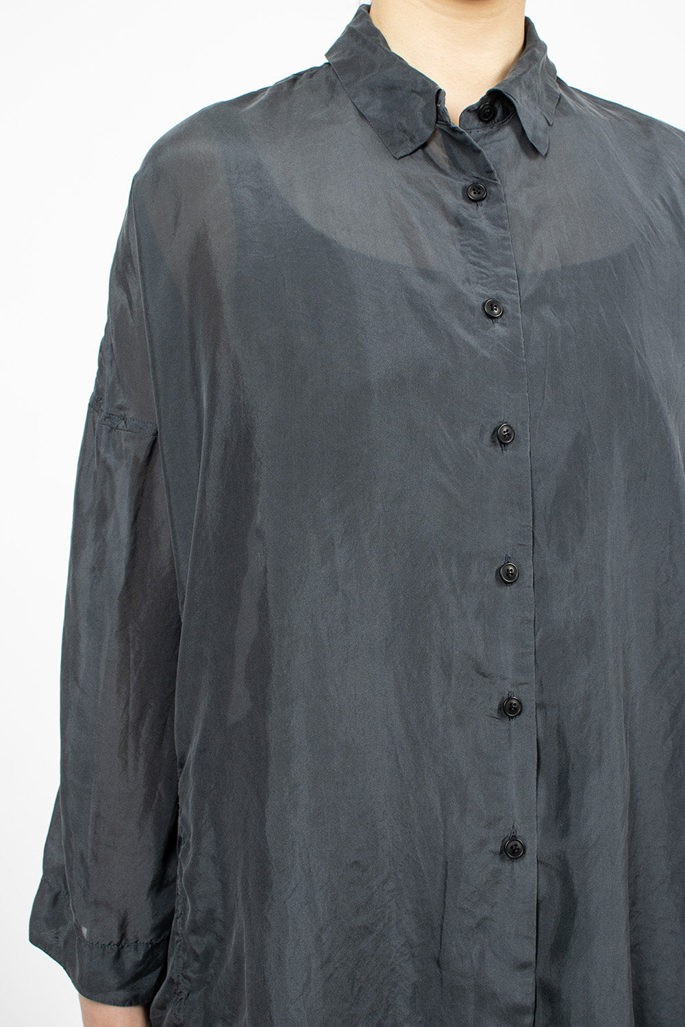 Marine Silk Shirt for February