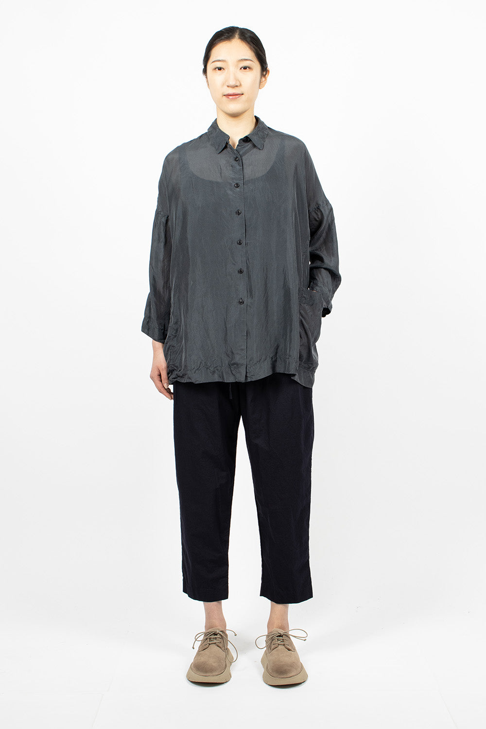 Marine Silk Shirt for February