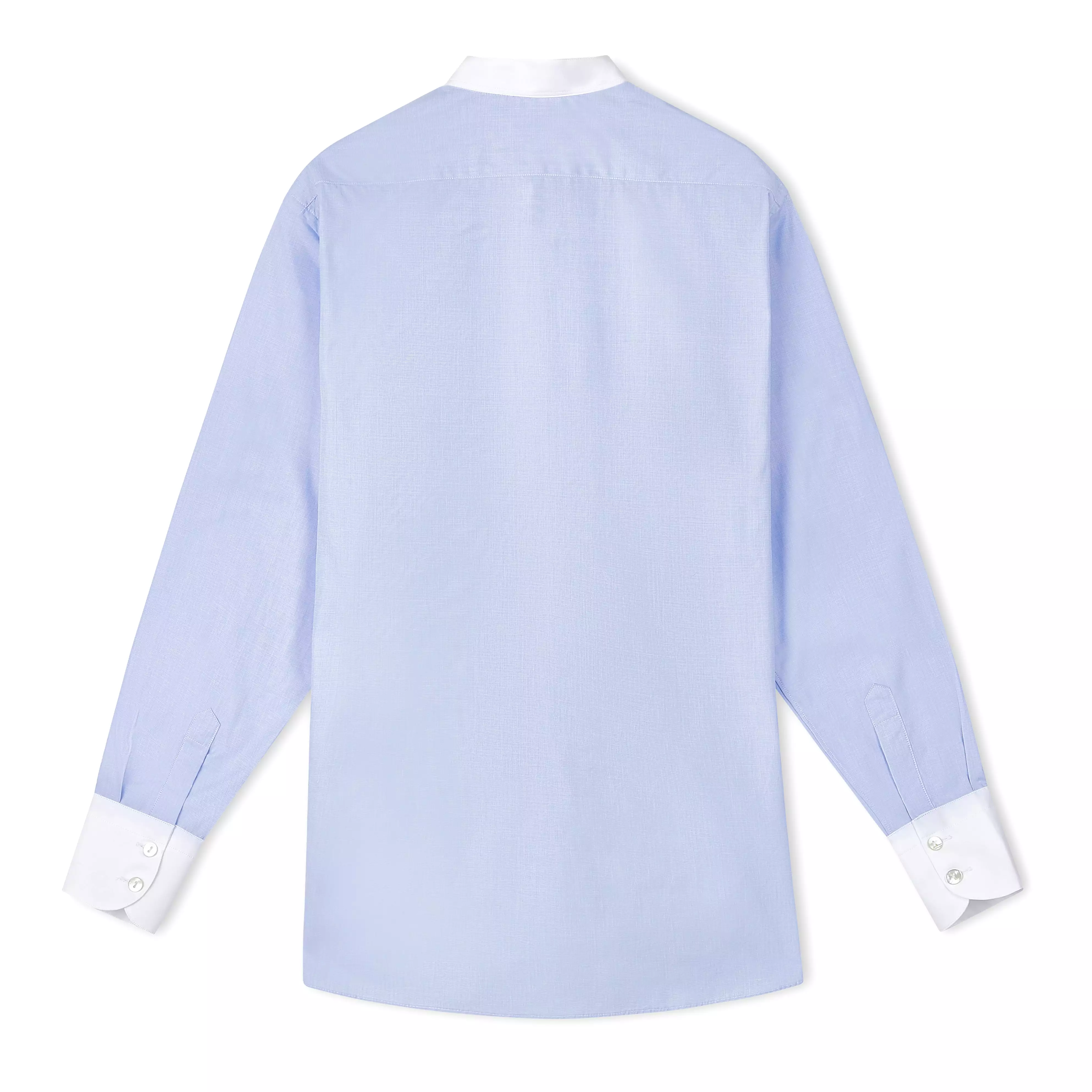 Matilde Blue Shirt White Trim