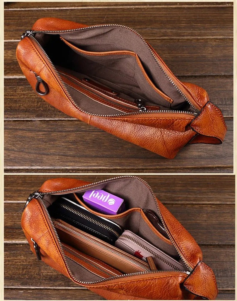 men's leather business clutch bag