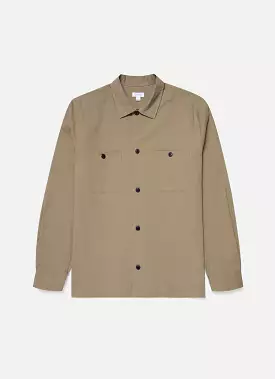 Dark Stone Men's Seersucker Overshirt