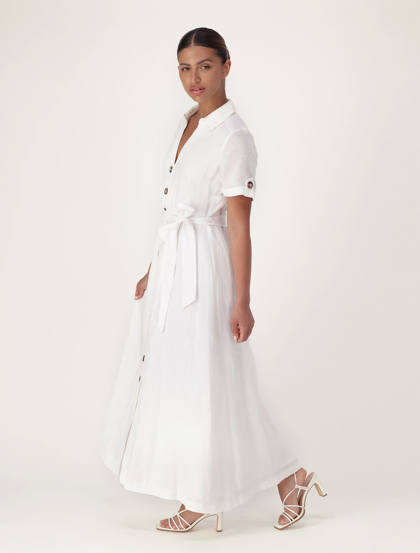 Milla Belted Shirt Dress: Refresh your wardrobe with this trendy belted shirt dress.