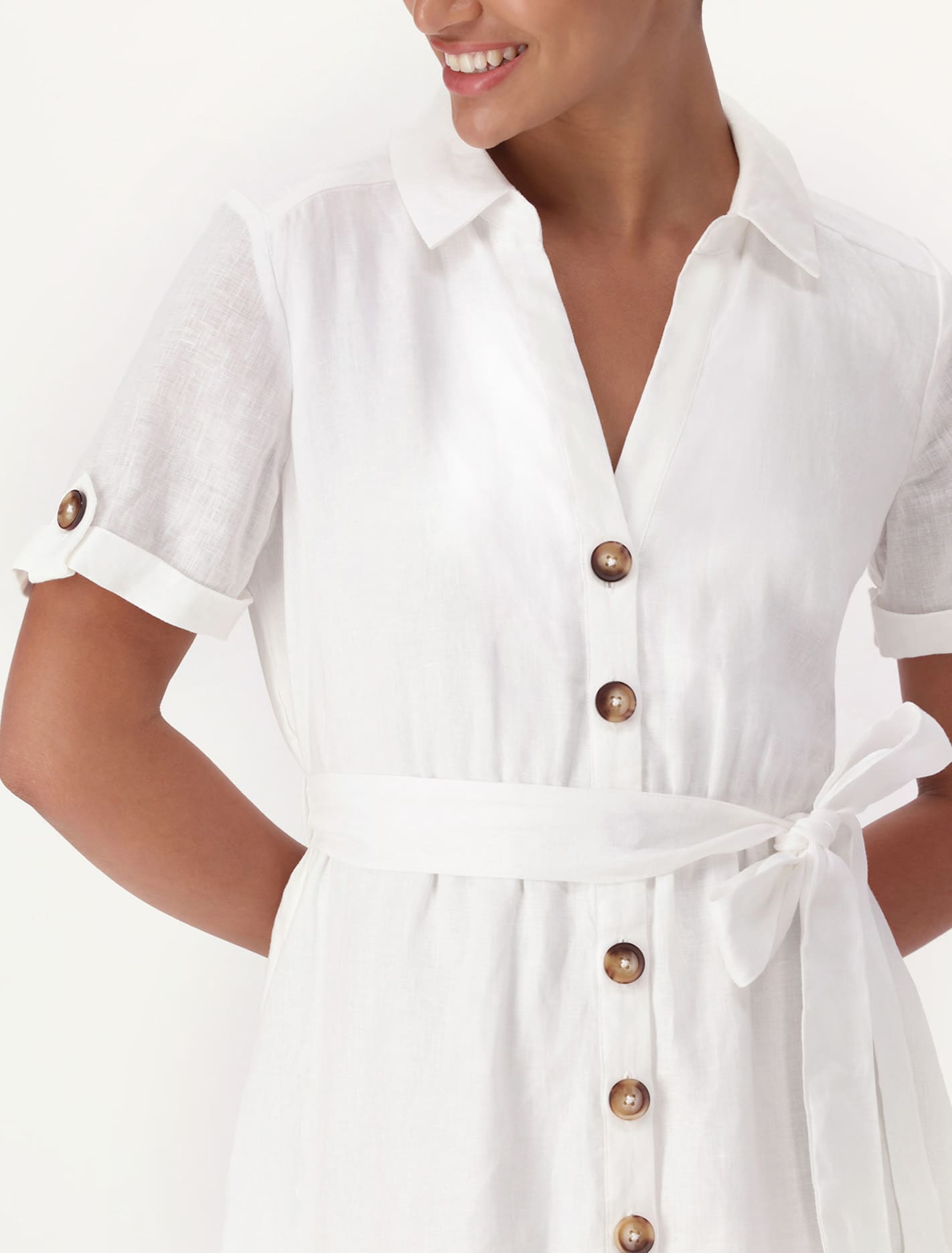 Milla Belted Shirt Dress: Refresh your wardrobe with this trendy belted shirt dress.