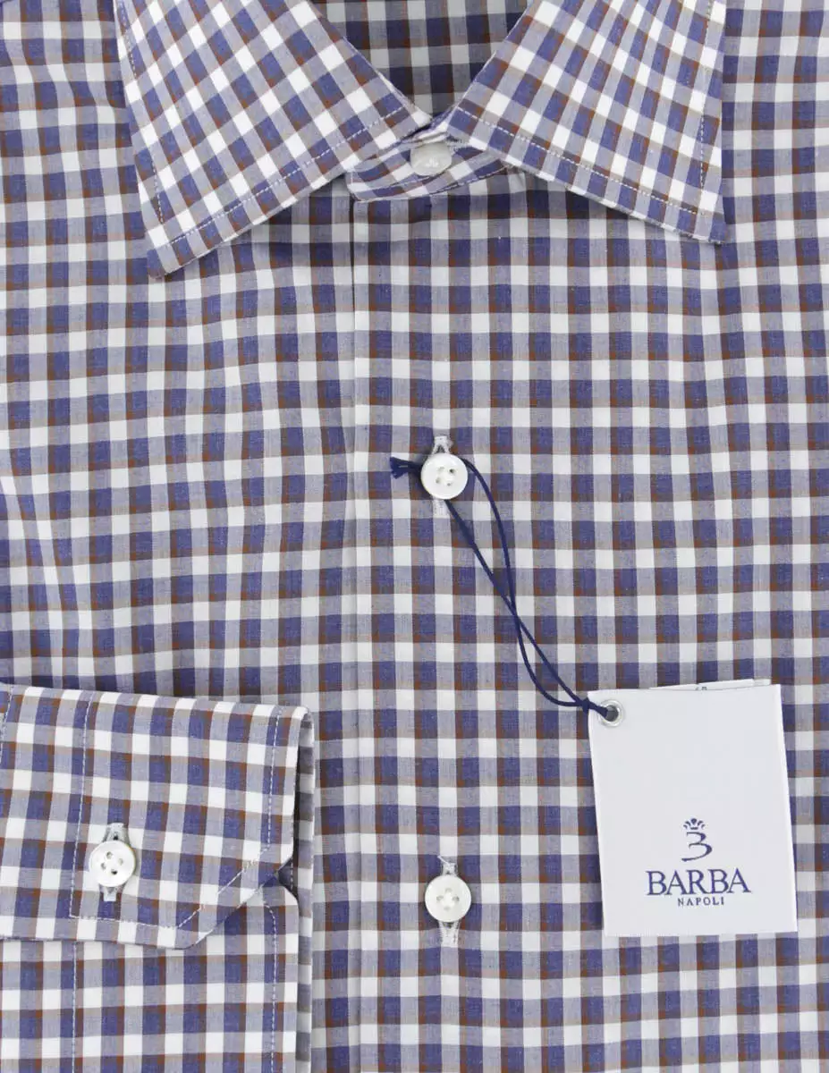 Napoli white slim shirt barba