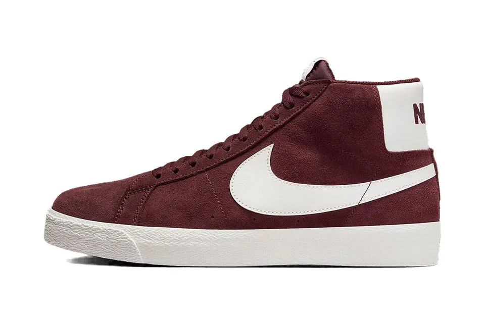 Nike SB Zoom Blazer Mid Burgundy Crush White - Buy Online Now