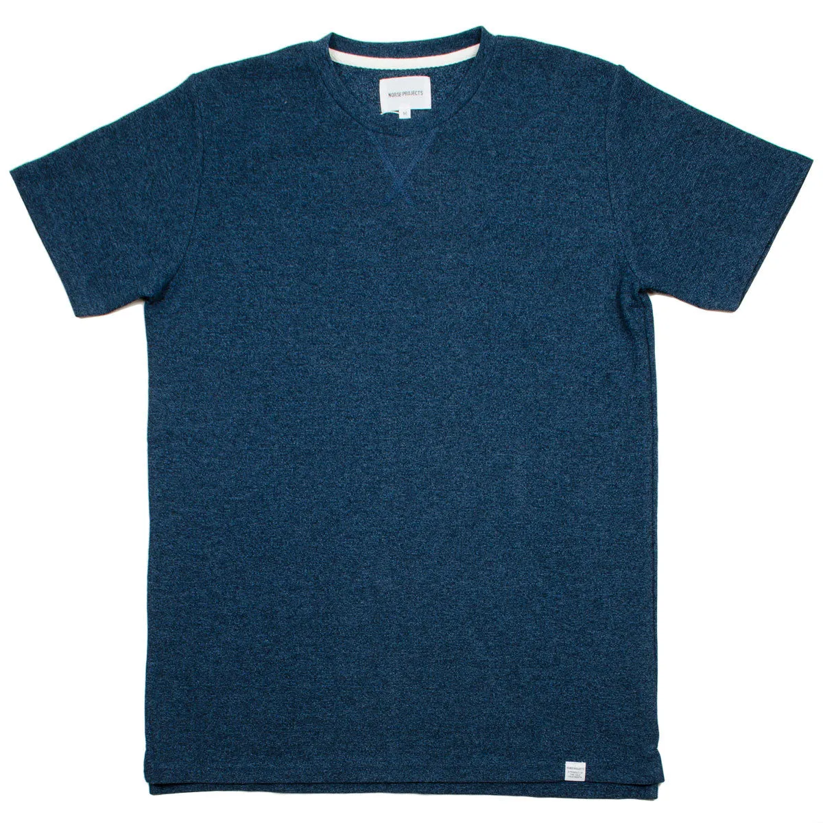 Norse Projects Niels Sport Waffle T-shirt - Boundary Blue/Navy