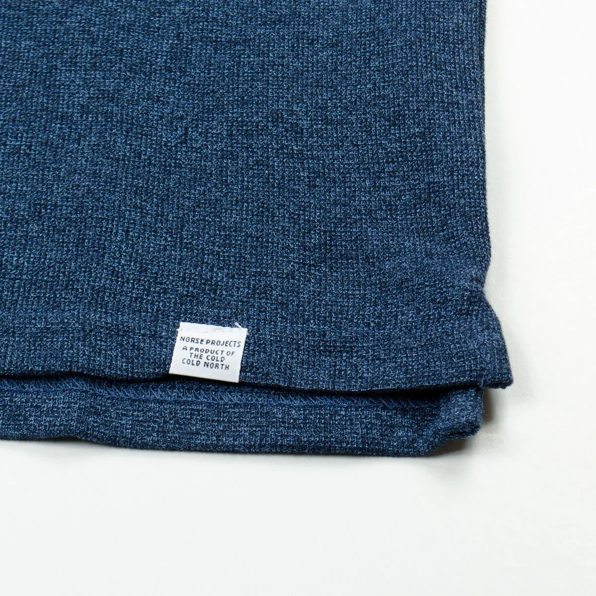 Norse Projects Niels Sport Waffle T-shirt - Boundary Blue/Navy