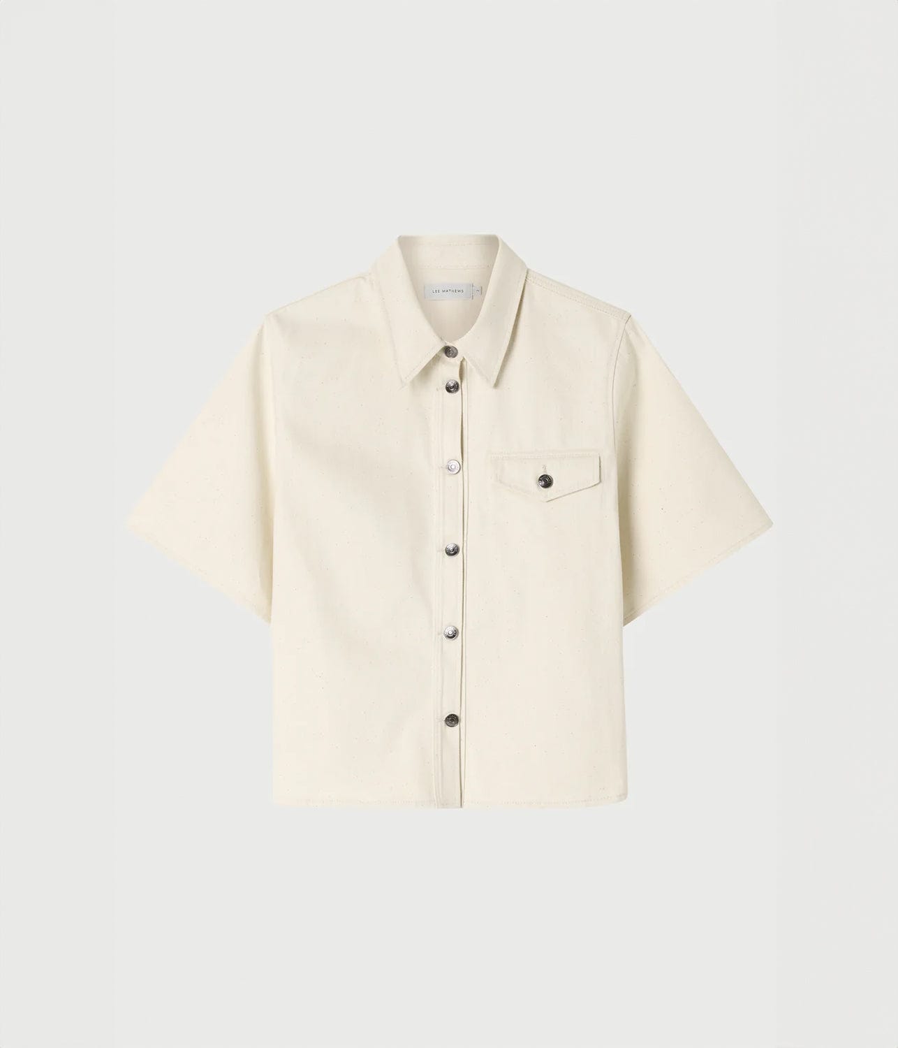 Oat Denim Short Sleeve Shirt