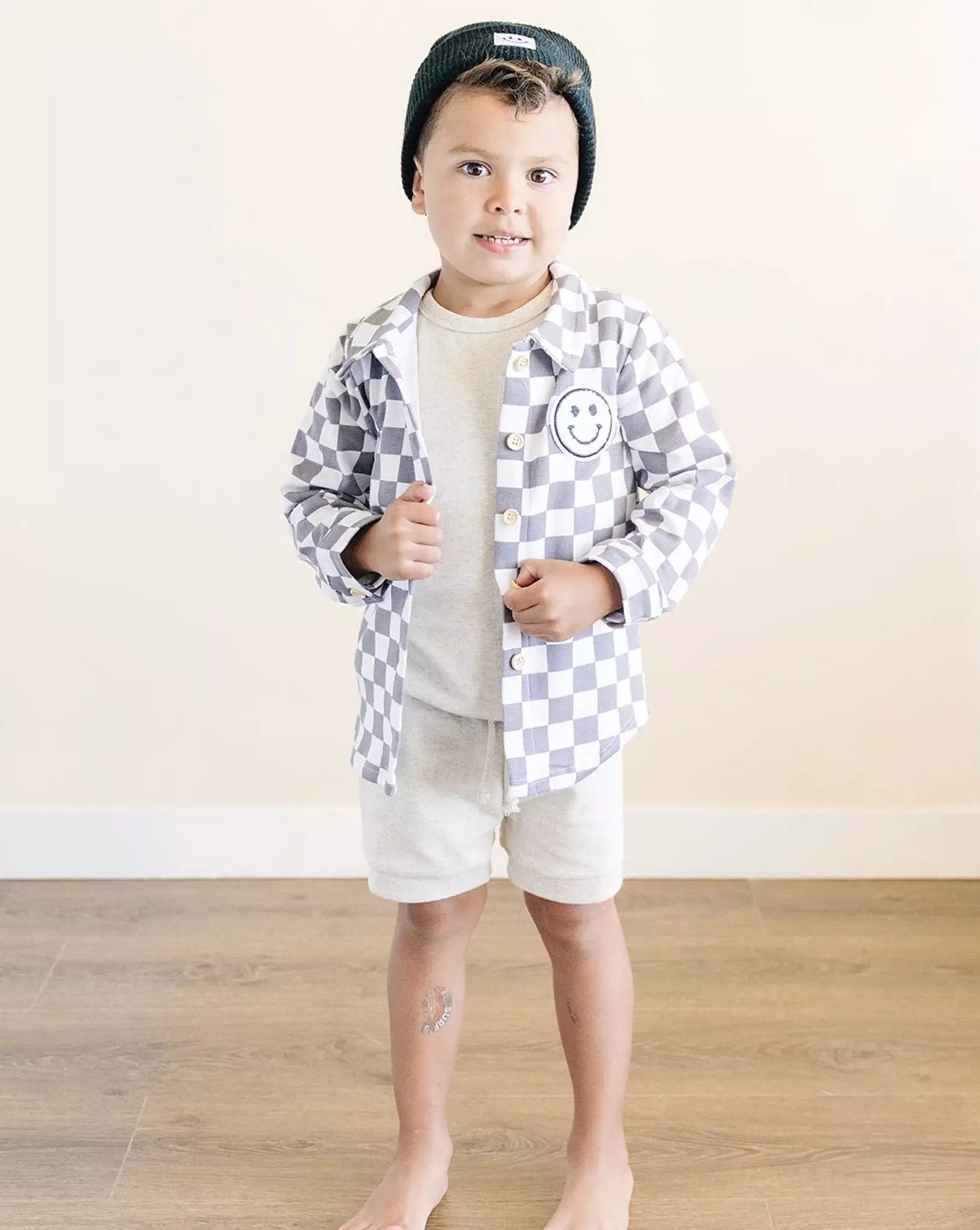 Oatmeal Pocket Shorts Set