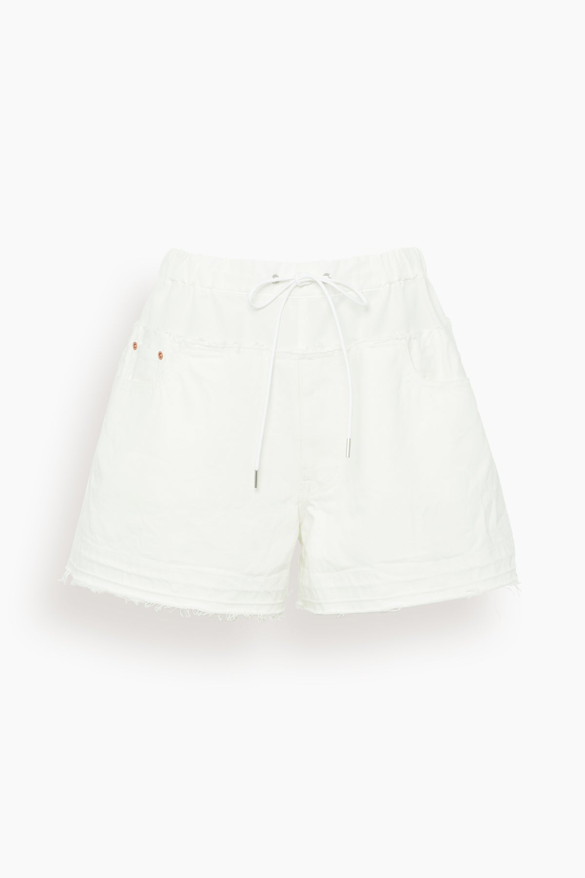 Off White Denim Shorts