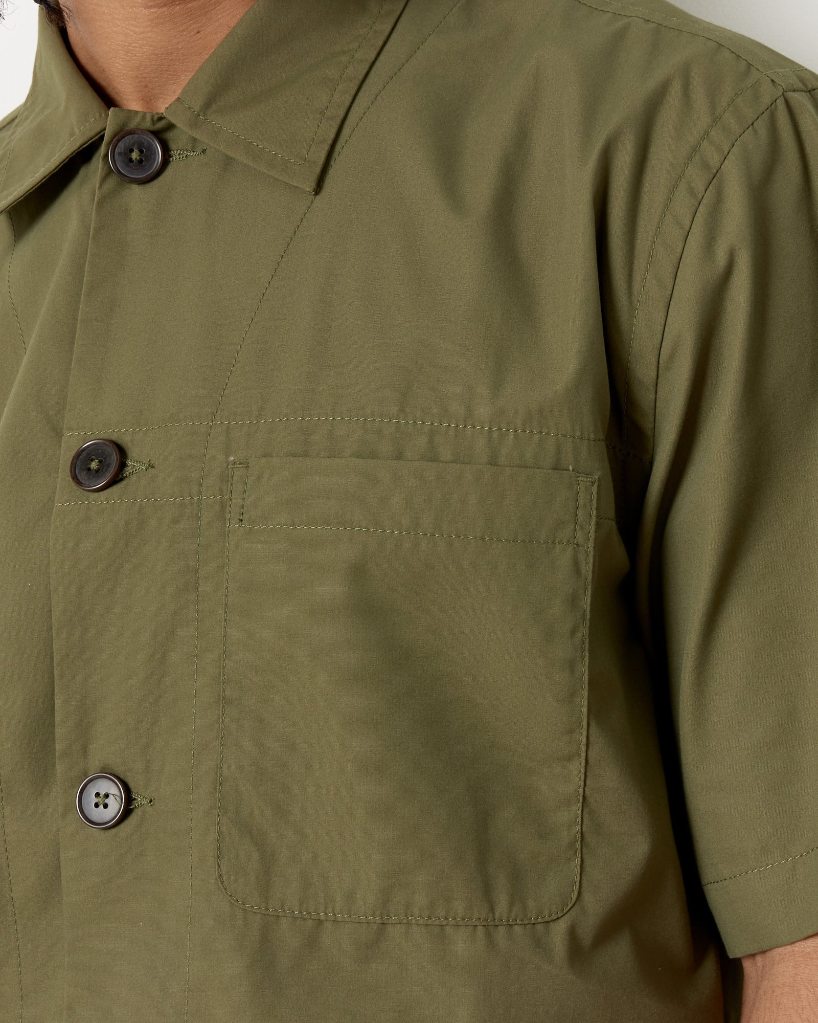 Olive Tech Overshirt