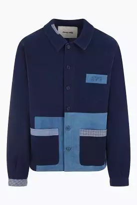 Organic cotton French jacket overshirt.