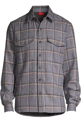 Oversized Windowpane Shirt