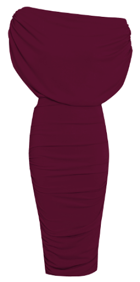 Paloma Oxblood Midi Dress